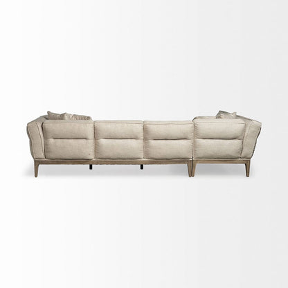 Mercana - Denali IV 121" Beige Upholstered Wooden Frame Left Four Seater Sectional - 68183-AB view 3