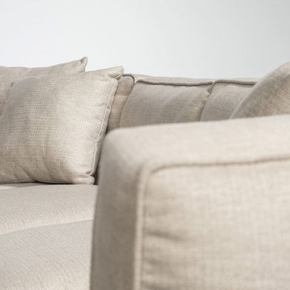 Mercana - Denali IV 121" Beige Upholstered Wooden Frame Left Four Seater Sectional - 68183-AB view 9