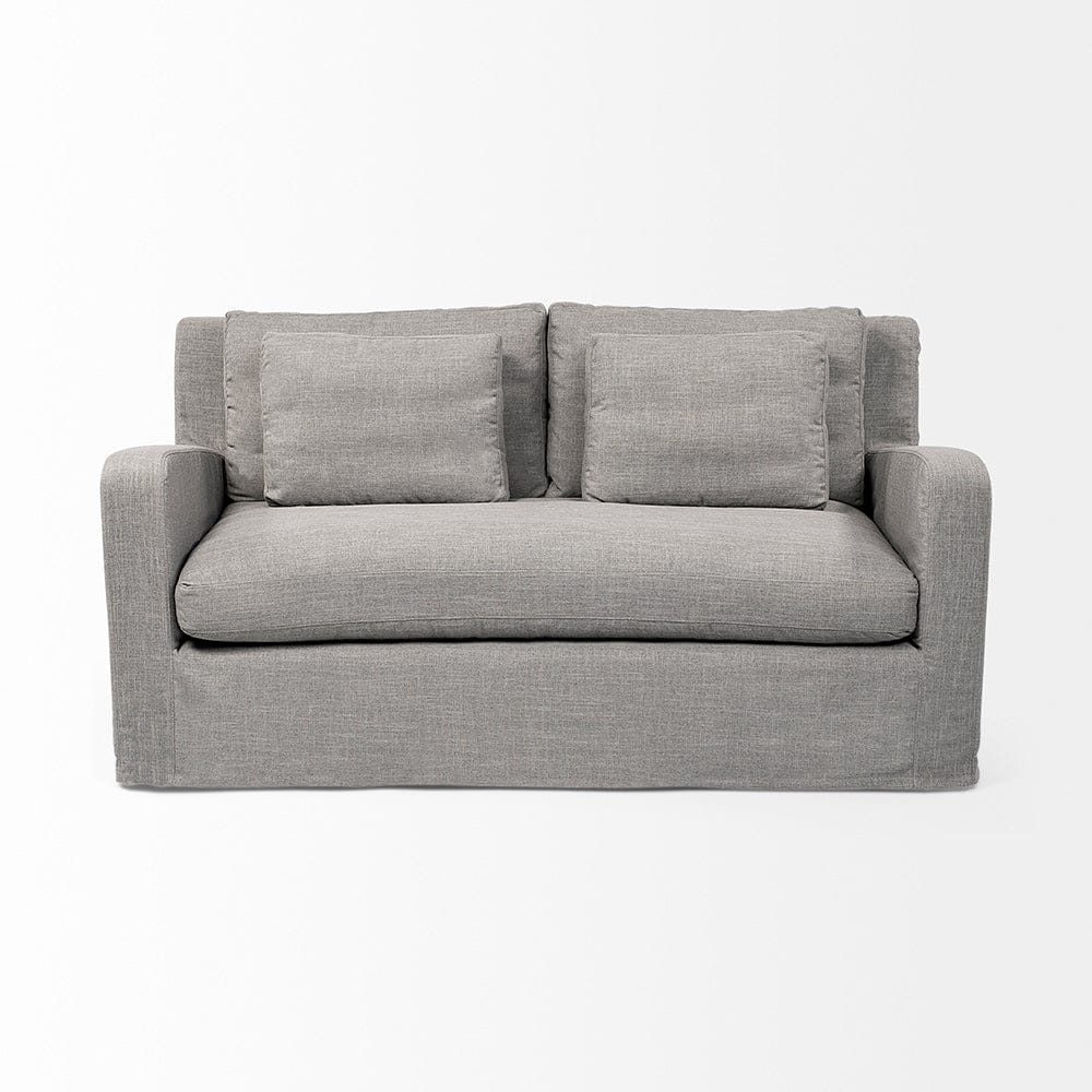 Mercana - Denly I 69 X 38.25 X 34.5 Flint Gray Slipcover Two Seater Sofa - 68717_CLOSEOUT view 6