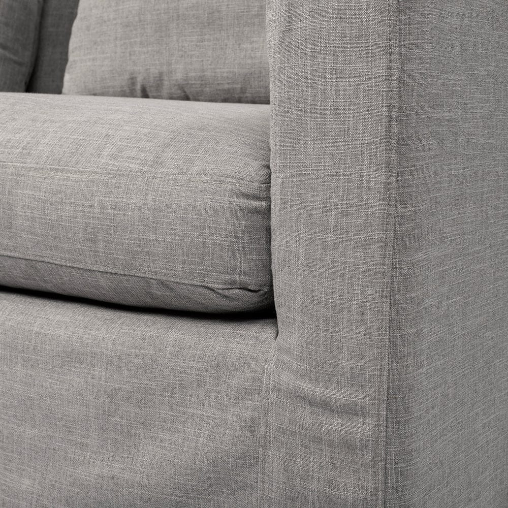 Mercana - Denly I 69 X 38.25 X 34.5 Flint Gray Slipcover Two Seater Sofa - 68717_CLOSEOUT view 8