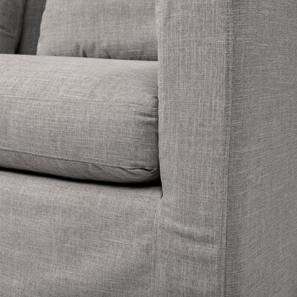 Mercana - Denly I 69 X 38.25 X 34.5 Flint Gray Slipcover Two Seater Sofa - 68717_CLOSEOUT view 8
