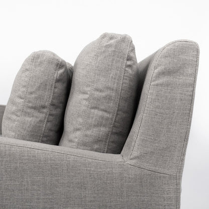 Mercana - Denly I 69 X 38.25 X 34.5 Flint Gray Slipcover Two Seater Sofa - 68717_CLOSEOUT view 9