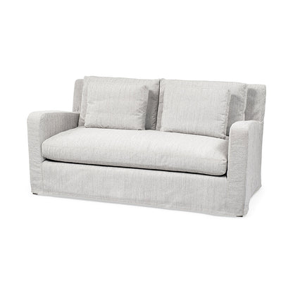 Mercana - Denly I 69 X 38.25 X 34.5 Frost Gray Slipcover Two Seater Sofa - 68719_CLOSEOUT view 1
