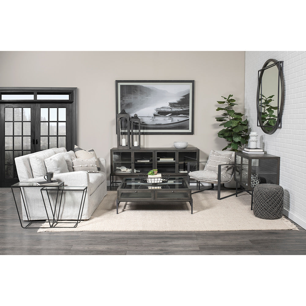 Mercana - Denly I 69 X 38.25 X 34.5 Frost Gray Slipcover Two Seater Sofa - 68719_CLOSEOUT view 3