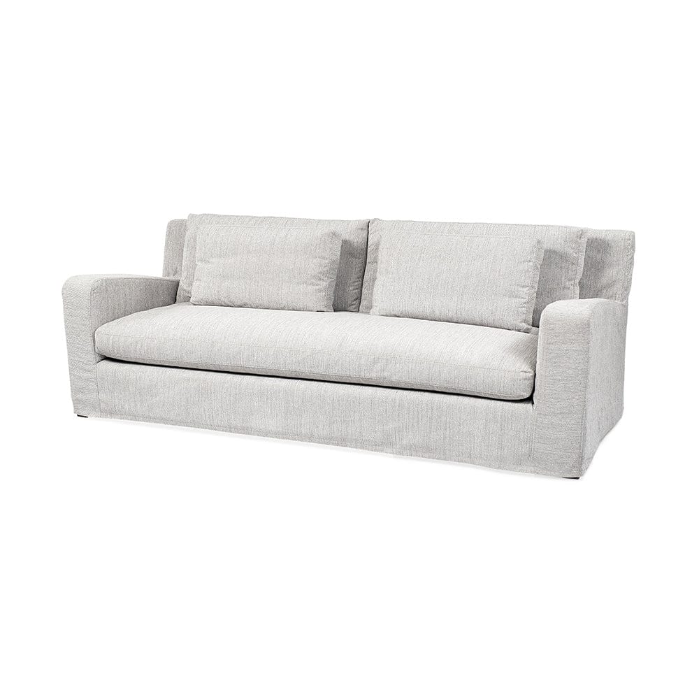 Mercana - Denly II 92.5 X 38.25 X 34.5 Frost Gray Slipcover Three Seater Sofa - 68722 view 1