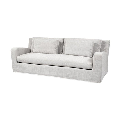 Mercana - Denly II 92.5 X 38.25 X 34.5 Frost Gray Slipcover Three Seater Sofa - 68722 view 1