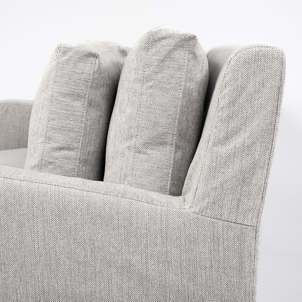 Mercana - Denly II 92.5 X 38.25 X 34.5 Frost Gray Slipcover Three Seater Sofa - 68722 view 5