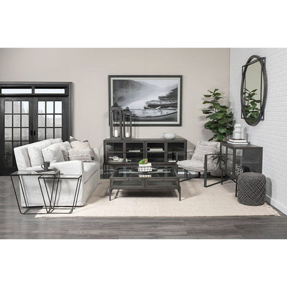 Mercana - Denly II 92.5 X 38.25 X 34.5 Frost Gray Slipcover Three Seater Sofa - 68722 view 6
