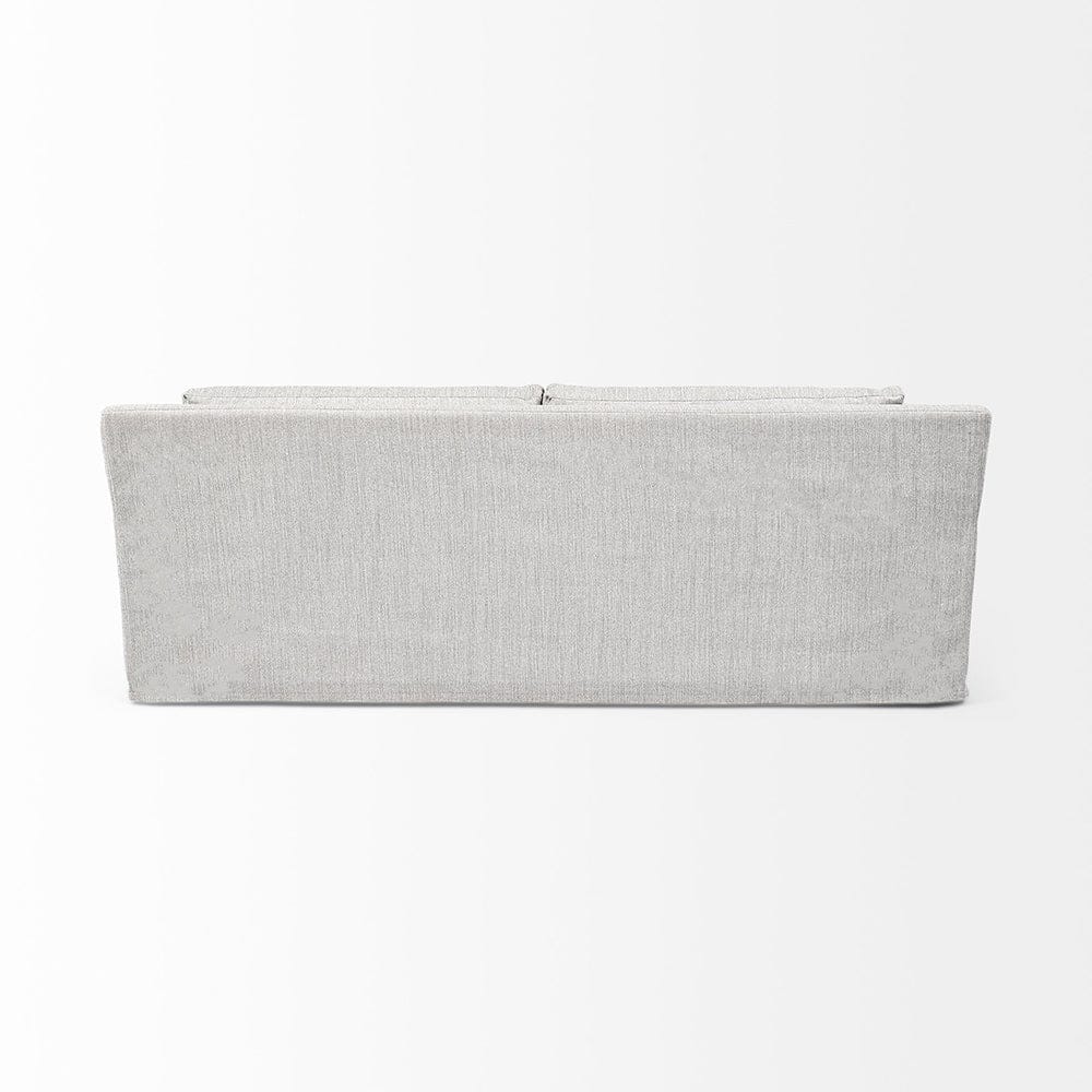 Mercana - Denly II 92.5 X 38.25 X 34.5 Frost Gray Slipcover Three Seater Sofa - 68722 view 9