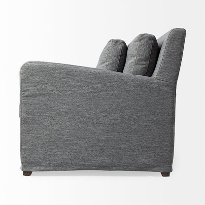 Mercana - Denly II 92" Casterock Gray Slipcover Three Seater Sofa - 68721_CLOSEOUT view 5