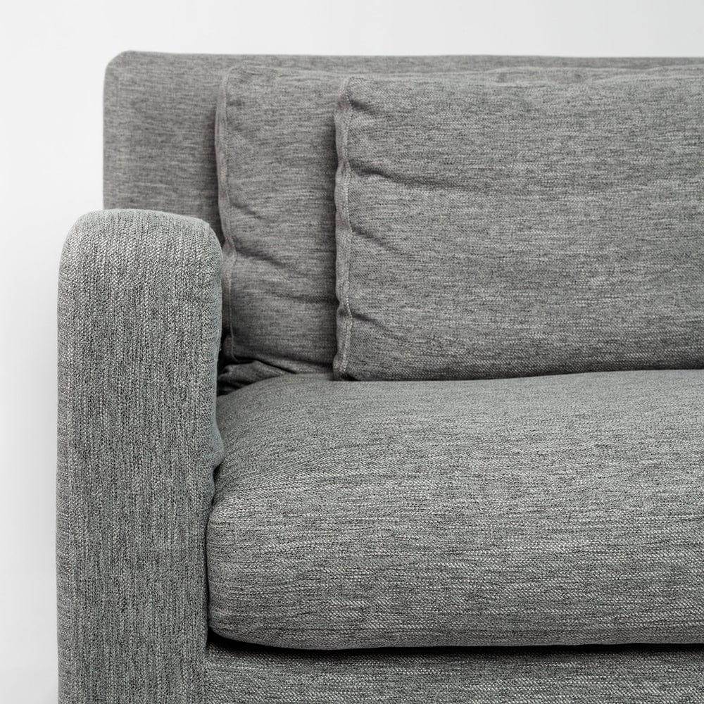 Mercana - Denly II 92" Casterock Gray Slipcover Three Seater Sofa - 68721_CLOSEOUT view 8