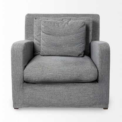 Mercana - Denly III 38 X 38.25 X 34.5 Castlerock Gray Slipcover Upholstered Arm Chair - 68725_CLOSEOUT view 3