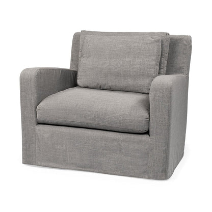 Mercana - Denly III 38 X 38.25 X 34.5 Flint Gray Slipcover Upholstered Arm Chair - 68724_CLOSEOUT view 1