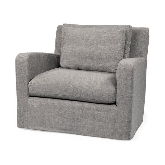 Mercana - Denly III 38 X 38.25 X 34.5 Flint Gray Slipcover Upholstered Arm Chair - 68724_CLOSEOUT view 1
