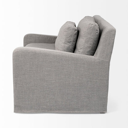 Mercana - Denly III 38 X 38.25 X 34.5 Flint Gray Slipcover Upholstered Arm Chair - 68724_CLOSEOUT view 4