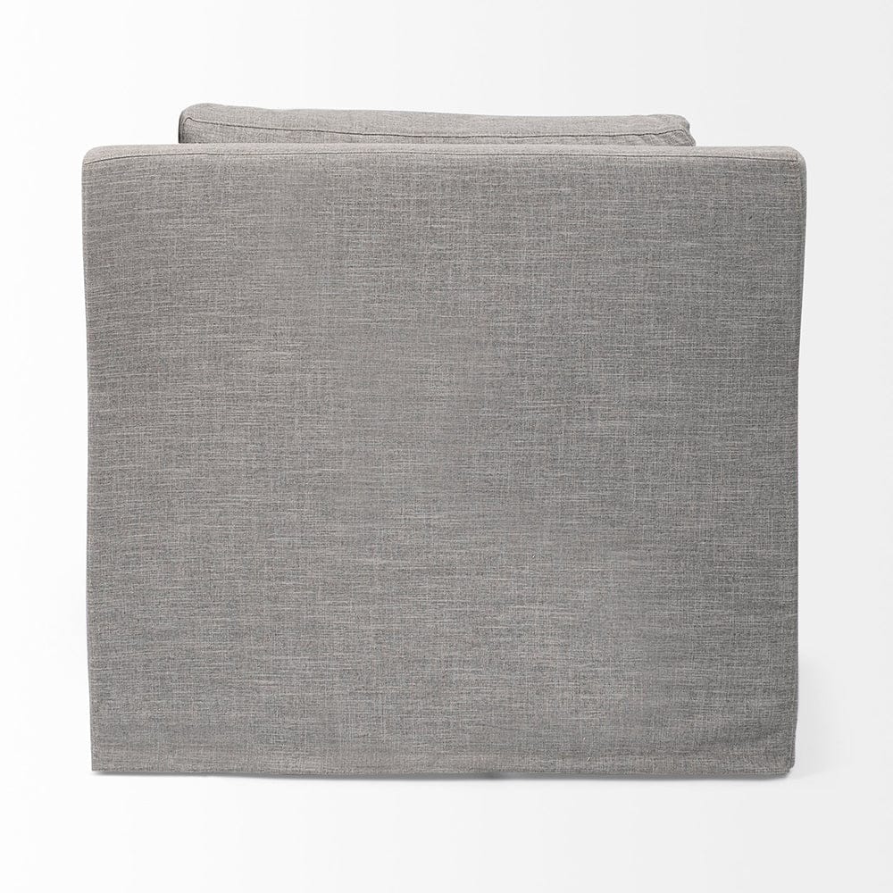 Mercana - Denly III 38 X 38.25 X 34.5 Flint Gray Slipcover Upholstered Arm Chair - 68724_CLOSEOUT view 5
