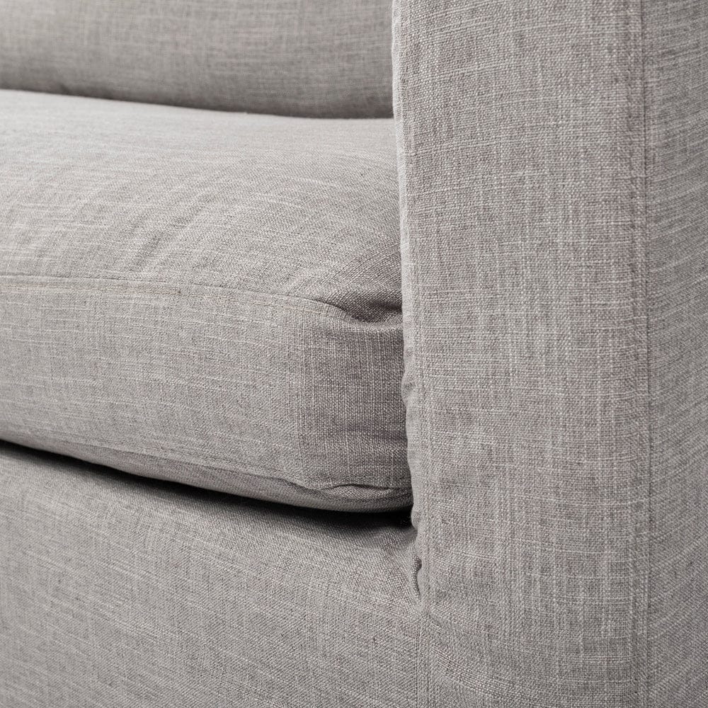 Mercana - Denly III 38 X 38.25 X 34.5 Flint Gray Slipcover Upholstered Arm Chair - 68724_CLOSEOUT view 7