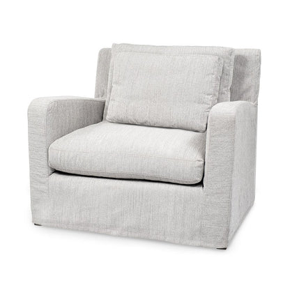 Mercana - Denly III 38 X 38.25 X 34.5 Frost Gray Slipcover Upholstered Arm Chair - 68726 view 1