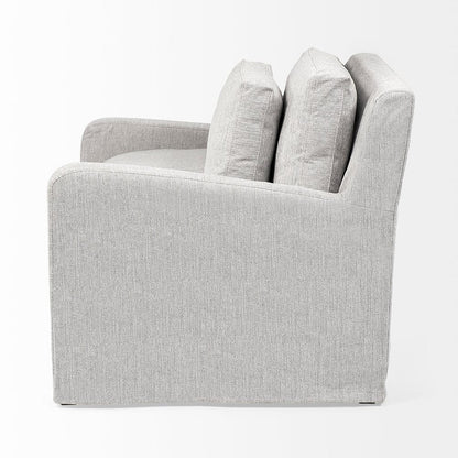 Mercana - Denly III 38 X 38.25 X 34.5 Frost Gray Slipcover Upholstered Arm Chair - 68726 view 4