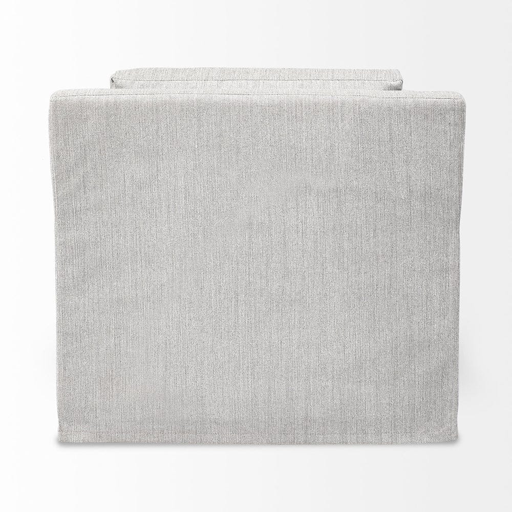 Mercana - Denly III 38 X 38.25 X 34.5 Frost Gray Slipcover Upholstered Arm Chair - 68726 view 5