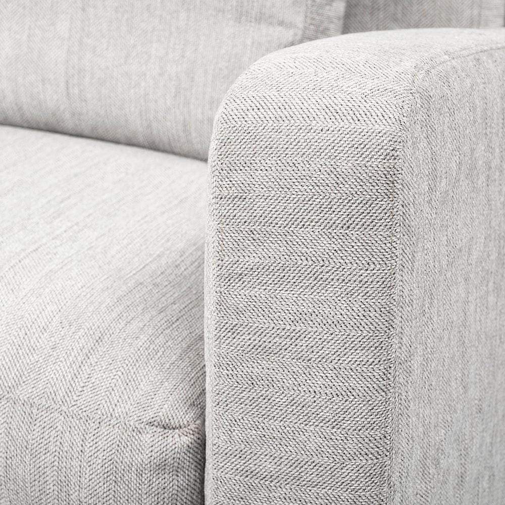 Mercana - Denly III 38 X 38.25 X 34.5 Frost Gray Slipcover Upholstered Arm Chair - 68726 view 6