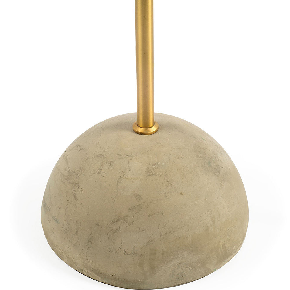 Mercana - Denmark 55.1"H Black/Gold Concrete Base Metal Shade Floor Lamp - 67000 view 5