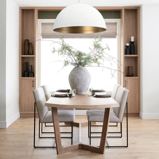 Mercana - Denver 91.5x38 Rectangular Brown Solid Wood Top & Base Dining Table - 69031-AB view 2