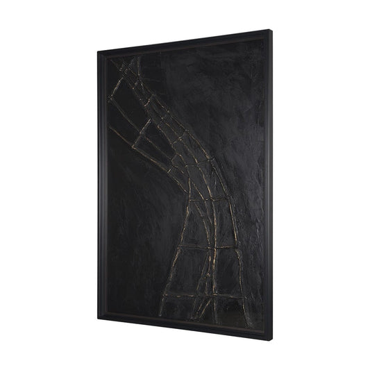 Mercana - Descent I by Studio M a handmade Original Framed 3D Textured Artwork under Glass - 15596 view 2