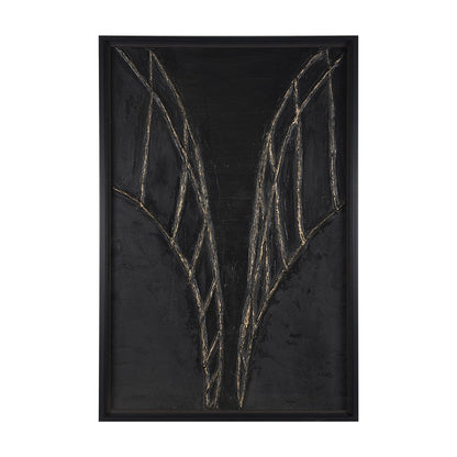 Mercana - Descent II by Studio M a handmade Original Framed 3D Textured Artwork under Glass - 15597 view 1