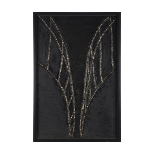 Mercana - Descent II by Studio M a handmade Original Framed 3D Textured Artwork under Glass - 15597 view 1