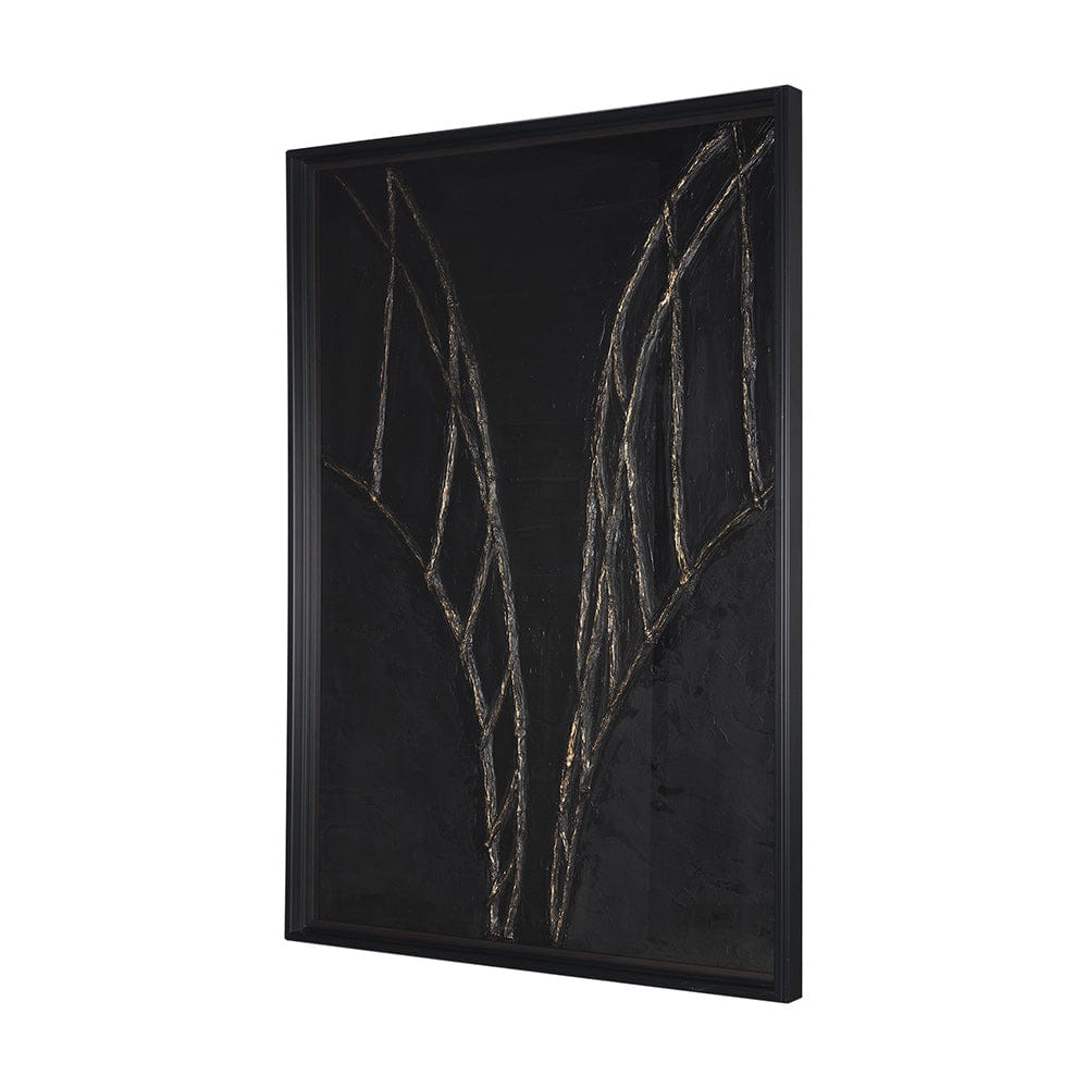 Mercana - Descent II by Studio M a handmade Original Framed 3D Textured Artwork under Glass - 15597 view 2