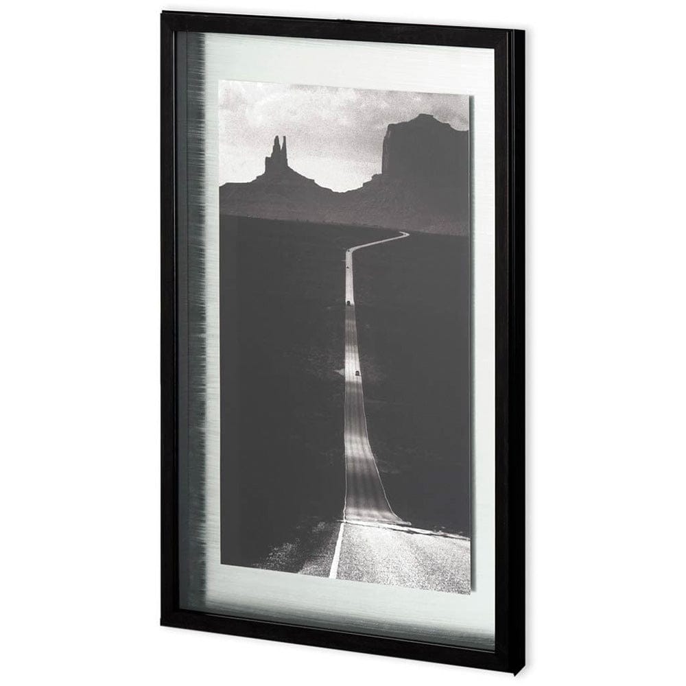 Mercana - Desert Highway by Hakan Strand a Hand Embellished Textured Framed Art Photograph Matted under Glass - 10640 view 1