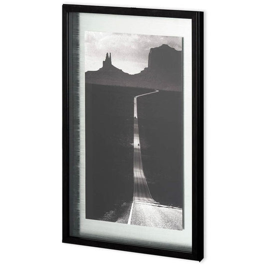 Mercana - Desert Highway by Hakan Strand a Hand Embellished Textured Framed Art Photograph Matted under Glass - 10640 view 1