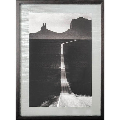 Mercana - Desert Highway by Hakan Strand a Hand Embellished Textured Framed Art Photograph Matted under Glass - 10640 view 2