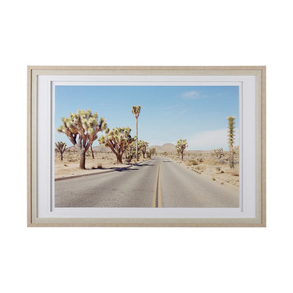 Mercana - Desert Road by Irene Suchocki a Hand Embellished Textured Framed Art Photograph Matted under Glass - 12521 view 1