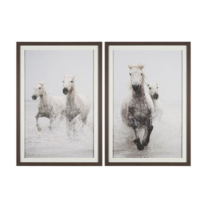 Mercana - Determination Horse by Irene Sucocki a Hand Embellished Framed Art Photo Print under Glass (Set of 2) - 15832 view 1