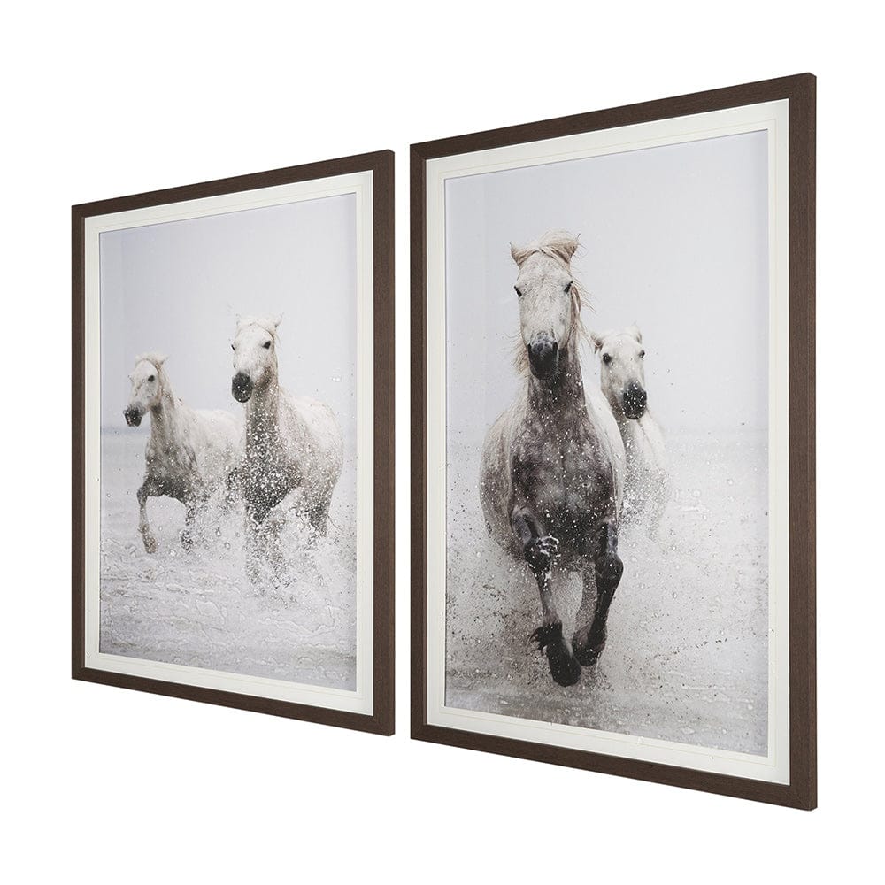 Mercana - Determination Horse by Irene Sucocki a Hand Embellished Framed Art Photo Print under Glass (Set of 2) - 15832 view 2