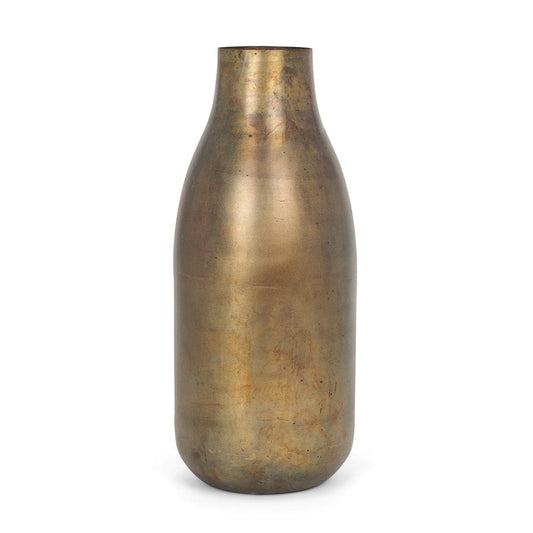 Mercana - Devi Tall Oxidized Gold Metal Vase - 70521 view 1