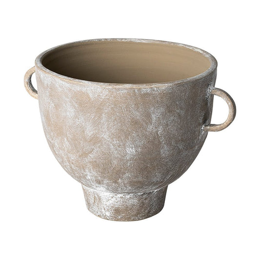 Mercana - Deya Large Rustic Brown Ceramic Vase - 68912 view 1