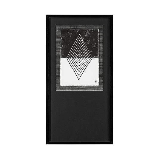 Mercana - Diamond by Studio M a handmade Original Framed Artwork under Glass - 13312 view 1
