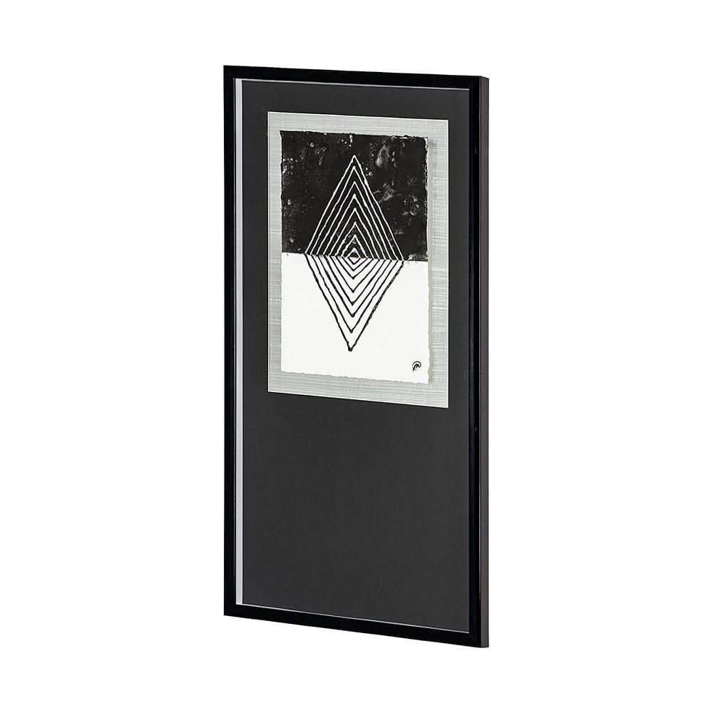Mercana - Diamond by Studio M a handmade Original Framed Artwork under Glass - 13312 view 5