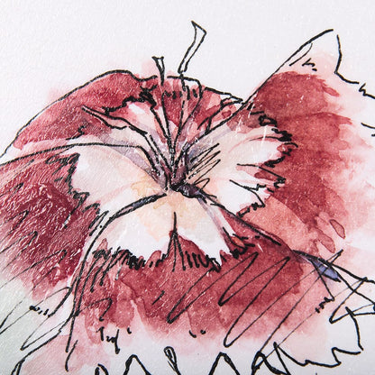 Mercana - Dianthus I by Mercana Studio a Hand Embellished Textured Framed Art Print - 13656 view 7