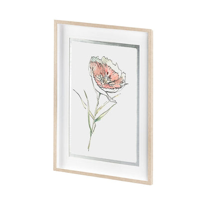 Mercana - Dianthus II by Panpan Zhang a Framed Art Print Matted under Glass - 13653 view 2