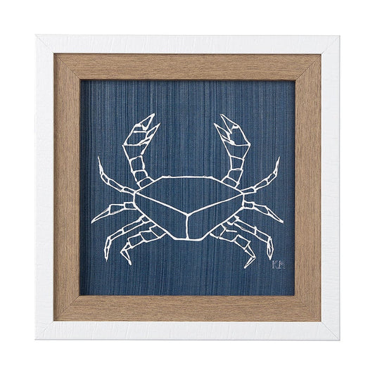 Mercana - Dimegemess Crab I by Mercana Studio a Hand Embellished Textured Framed Art Print - 14043 view 1