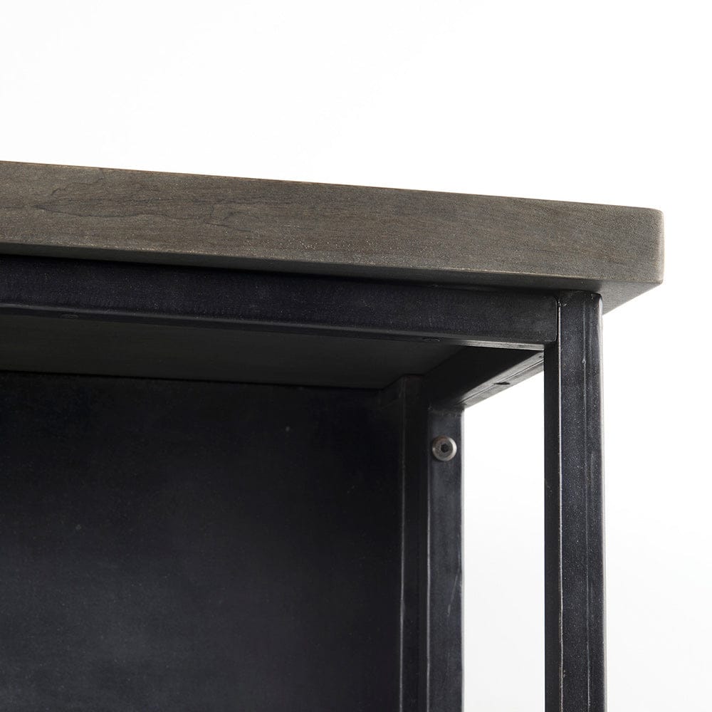 Mercana - Dimitra 62.0L x 32.0W x 36.0H Dark Iron W/Glass Doors Kitchen Island - 69211 view 10