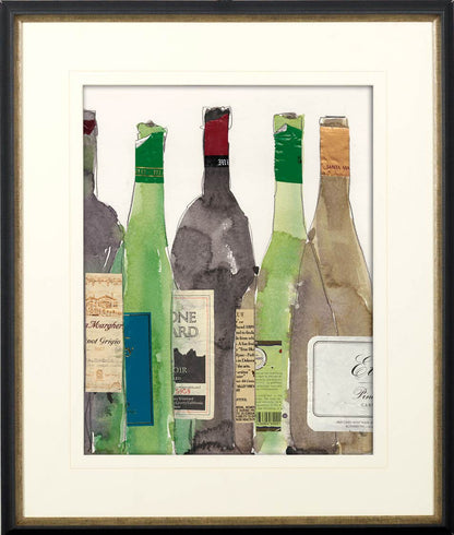 Mercana - Dinner Party I by Samuel Dixon a Hand Embellished Textured Framed Art Print Matted under Glass - 10457 view 2