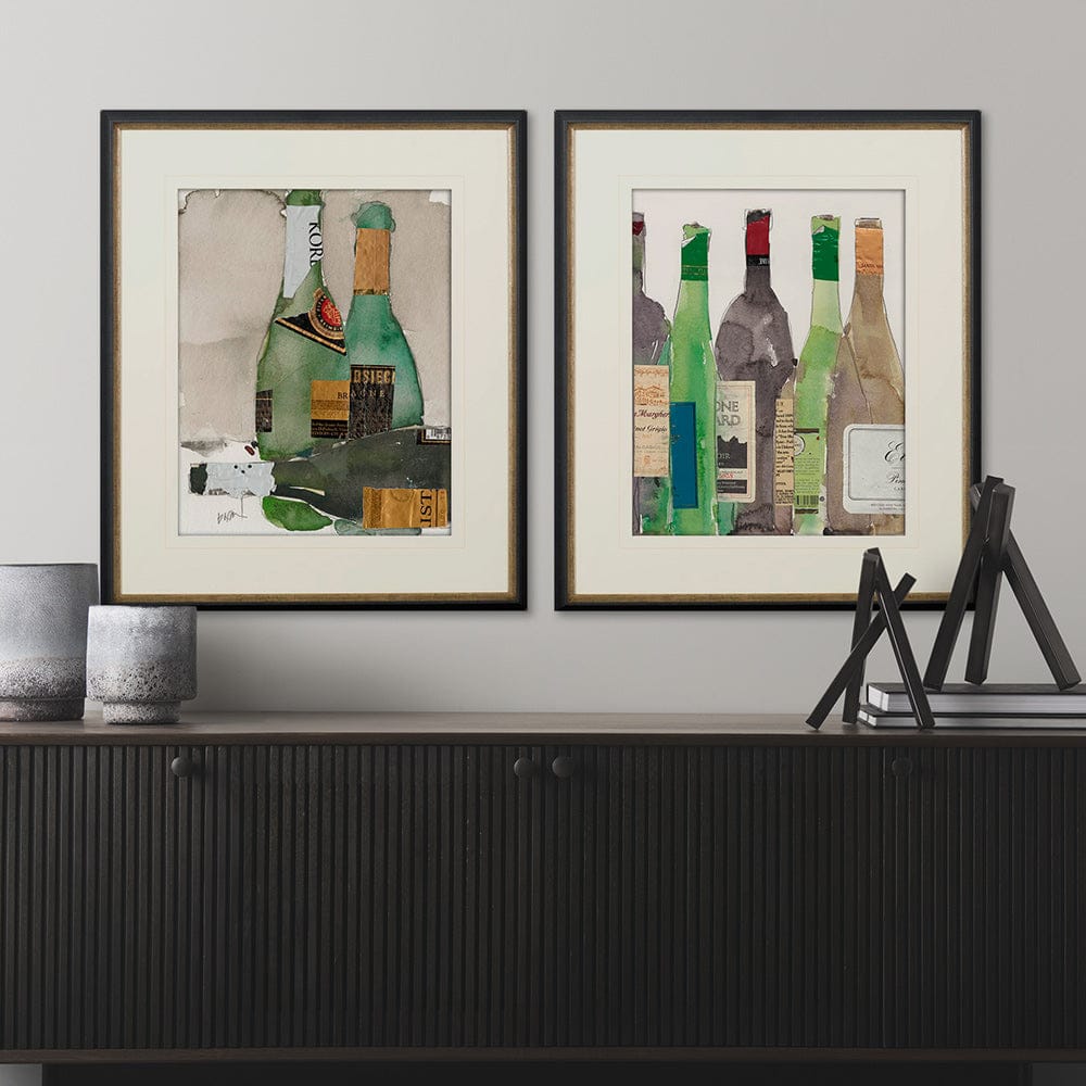 Mercana - Dinner Party I by Samuel Dixon a Hand Embellished Textured Framed Art Print Matted under Glass - 10457 view 5