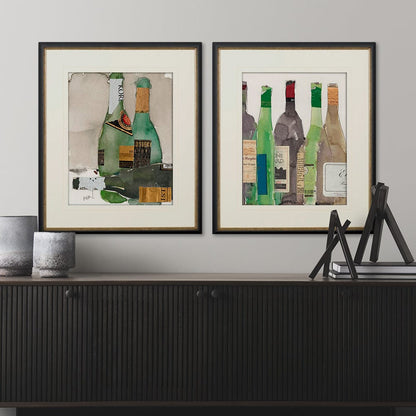 Mercana - Dinner Party I by Samuel Dixon a Hand Embellished Textured Framed Art Print Matted under Glass - 10457 view 5