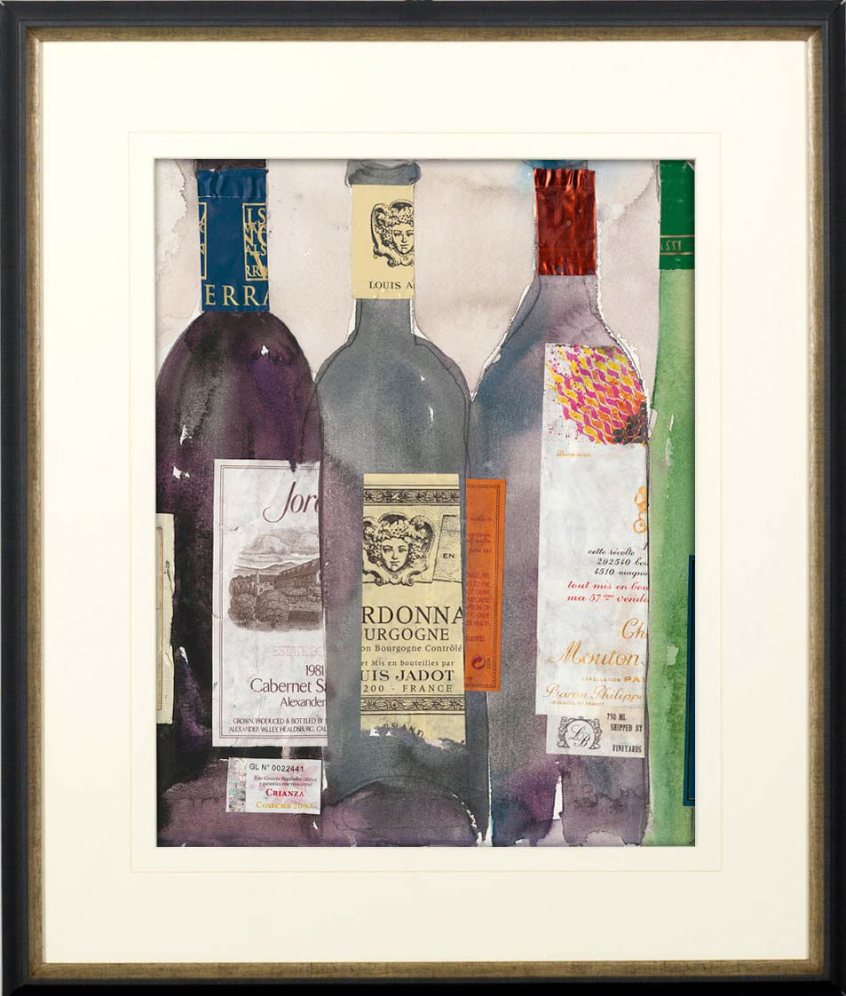 Mercana - Dinner Party III by Samuel Dixon a Hand Embellished Textured Framed Art Print Matted under Glass - 10459 view 2