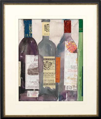 Mercana - Dinner Party III by Samuel Dixon a Hand Embellished Textured Framed Art Print Matted under Glass - 10459 view 2